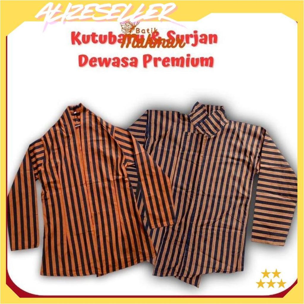 Surjan Kebaya Lurik Kutubaru Pria Wanita Bahan Premium Halus Alusan GBM COD