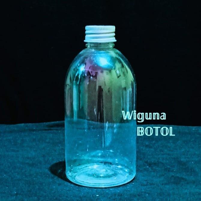 Botol Cantik 250 ML Clear / Botol 250ml Oval Tutup Uril Almunium