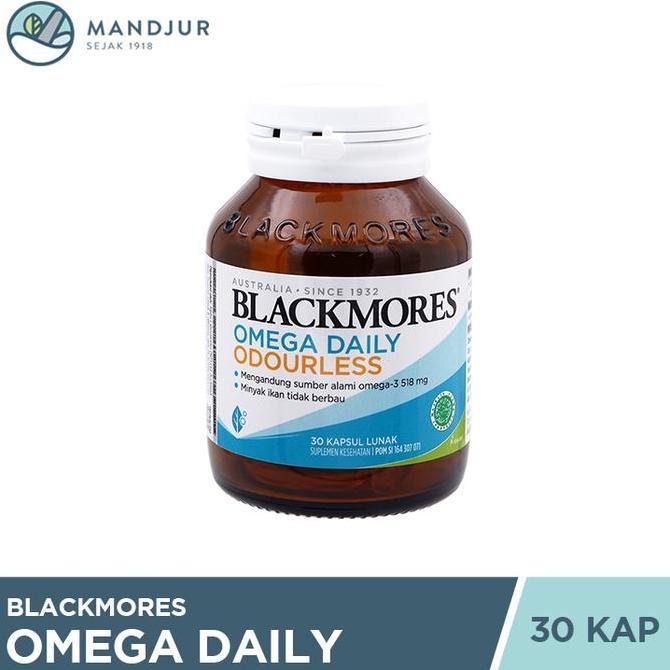 NEW BLACKMORES OMEGA DAILY ODOURLESS 30 KAPSUL LUNAK - SUMBER ALAMI OMEGA 3 ORI