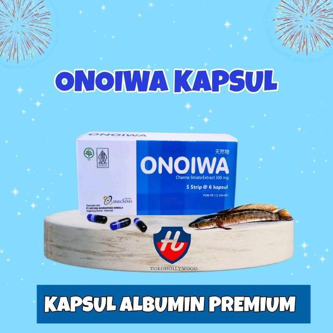 NEW ONOIWA KAPSUL ALBUMIN IKAN GABUS HARGA PER BOX ORI