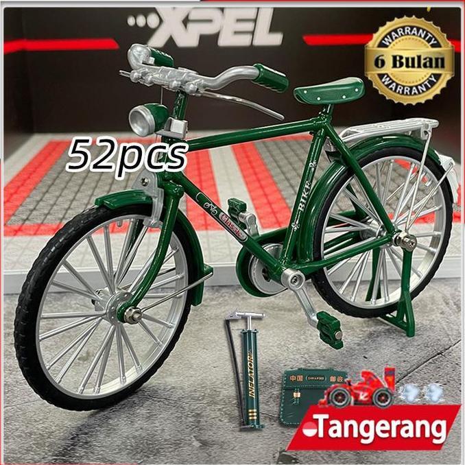 MRIKI Mainan Diecast Sepeda Gunung Miniatur Die-cast / DIY Sepeda