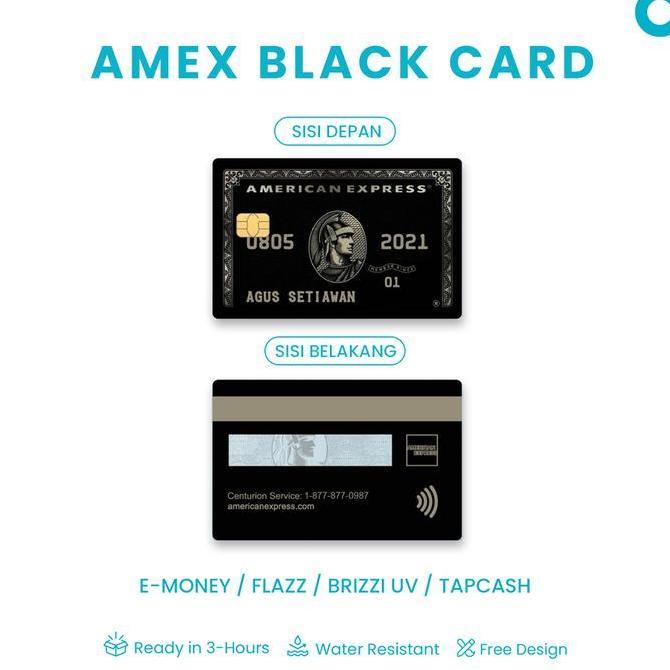 Sfp- Print Kartu E-Toll Gen 2 Amex Black Card Custom Etoll American Express