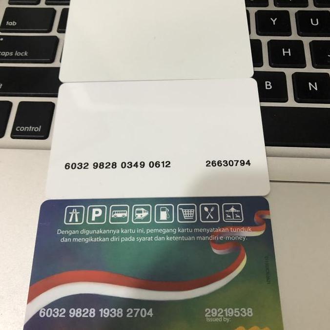 Sfp- Kartu Emoney Putih Polos Satu Sisi Murah