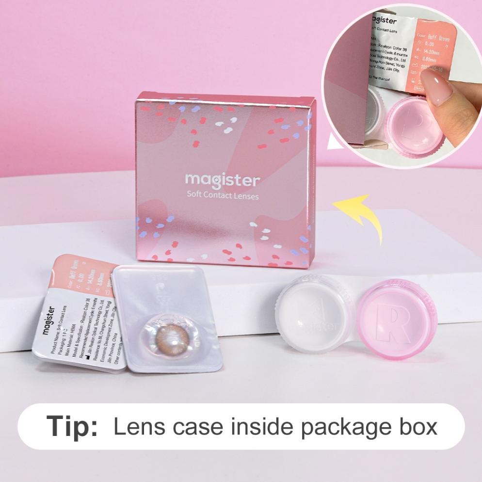 100% AMAN Magister soflens minus [0.00~-6.00] brown softlens no ring natural  big eyes 2026