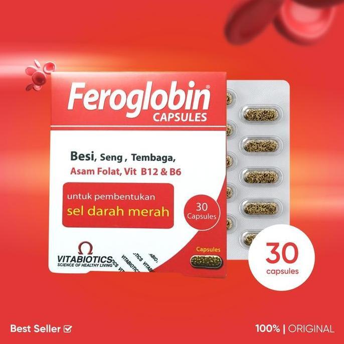 Haarvitamine- Feroglobin Vitabiotics Kapsul - Penambah Darah