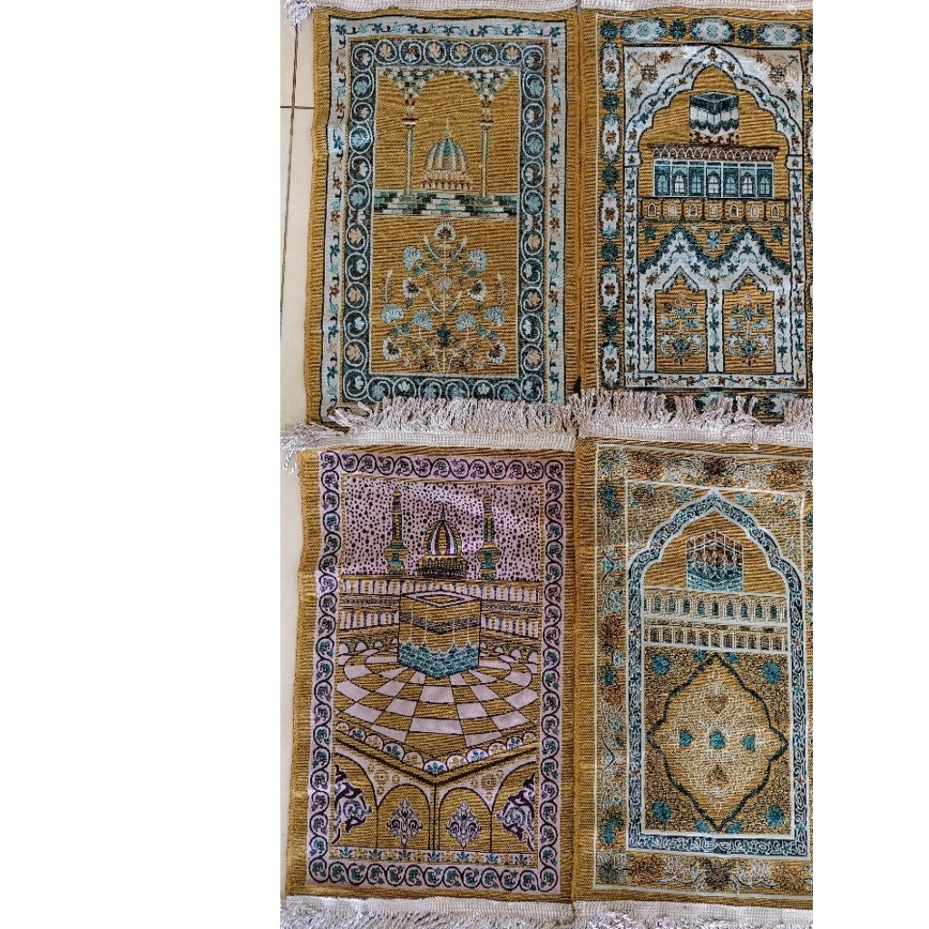 (GROSIR 10Pcs) SAJADAH AL JAZEERA uk 35×70cm / Sajadah Sujud Harga Terbaik - Sajadah Travelling
