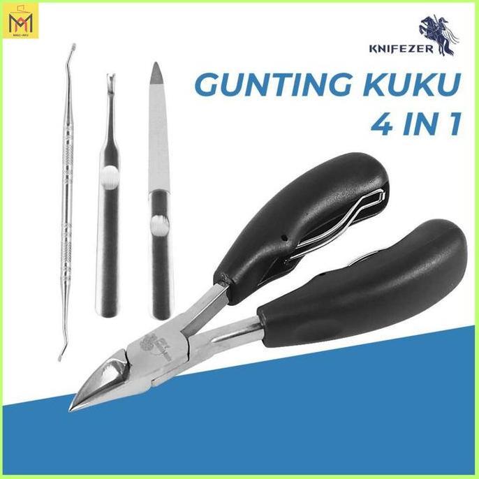 4 In 1 Gunting Kuku Set Anti Cantengan Nail Clippers Manicure Set