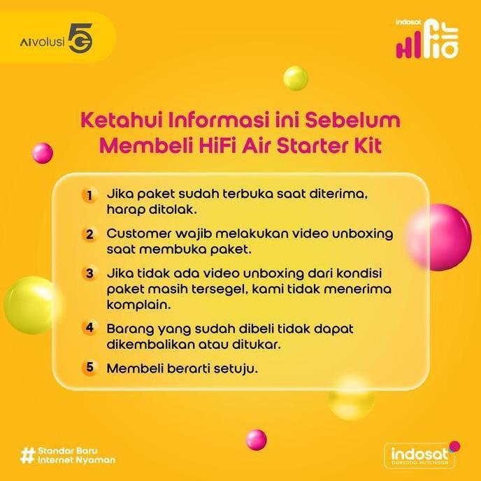 Promo Indosat Hifi Air 5G H2 Router Modem 5G High Speed 200Gb