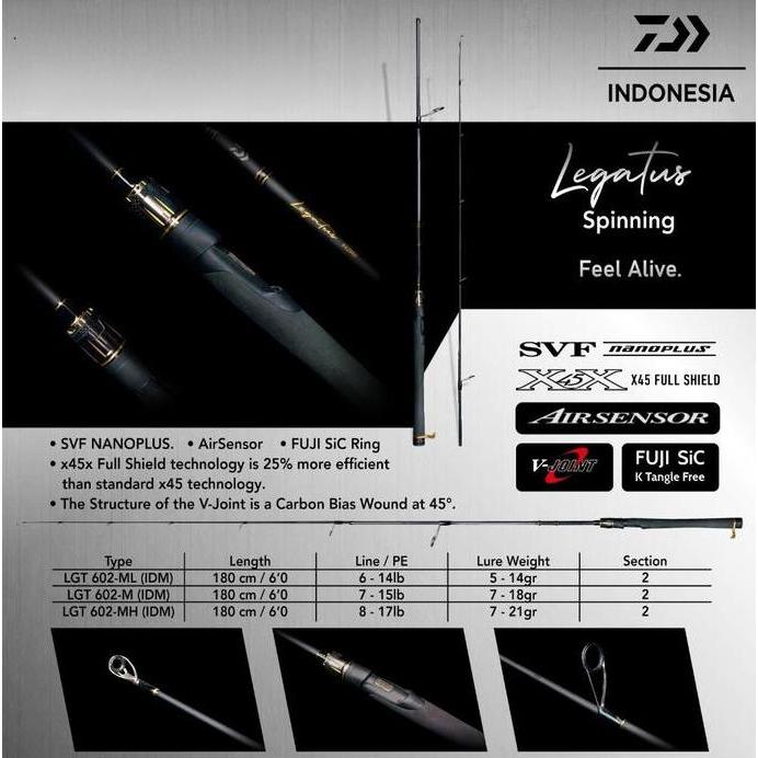 Sale Joran Daiwa Legatus 602 Garansi Resmi Daiwa