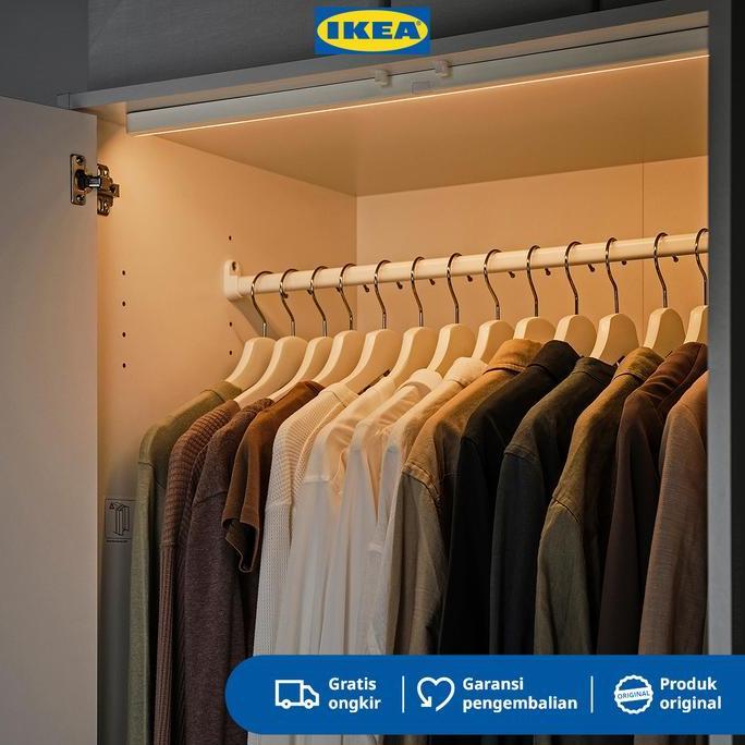 IKEA KOLVATTEN Lampu LED Dengan Sensor Baterai Putih 70cm Plastik