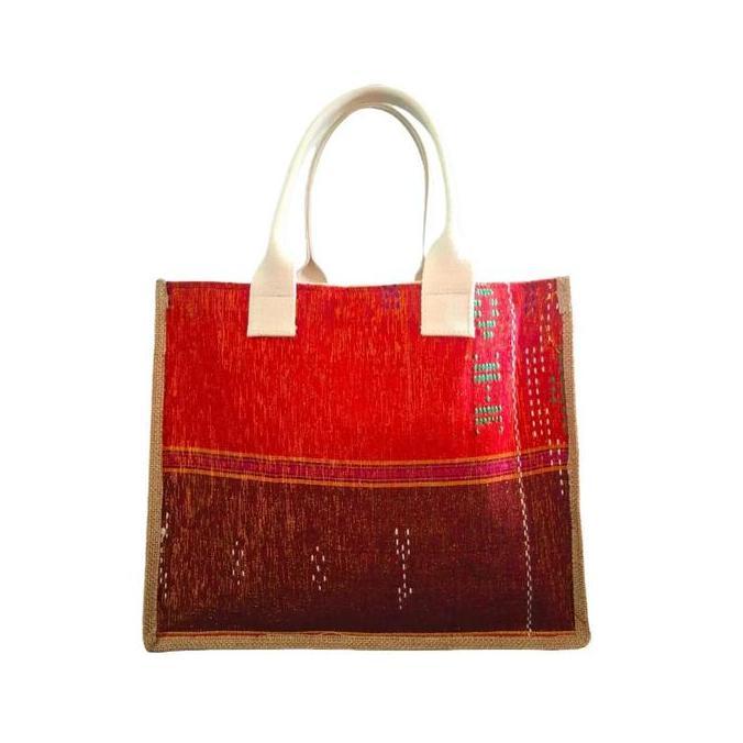 Tas Goni Laminasi Batik Tas Ulos/Tote Bag/Tas Motif Seni dan Unik/Tas Wanita KS