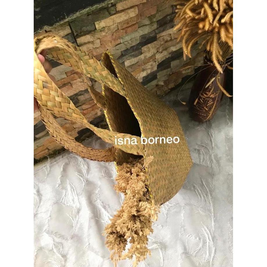 Tas purun / tas purun tali panjang / bakul purun / tas anyam purun