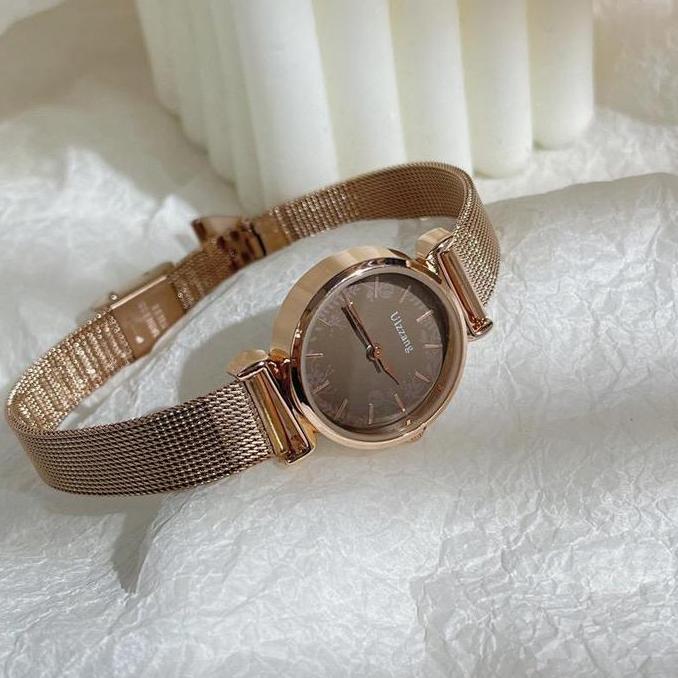 Frau- Barbee Jam Tangan Wanita Analog Ulzzang Strap Rantai Pasir Bulat Fashion Korea Watch Watches