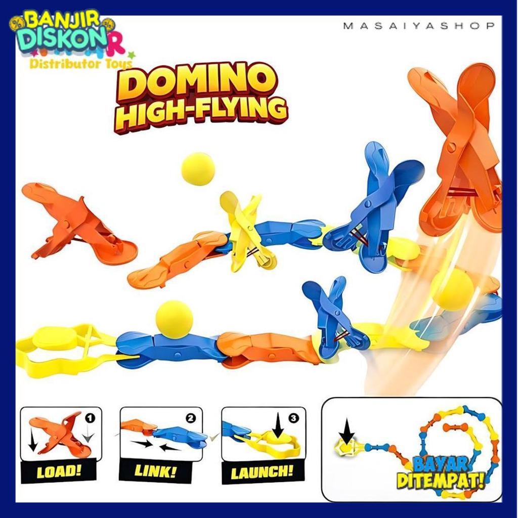 Terlaris Mainan Anak Domino Hig-Flying 72Pcs 8603 Mainan Game Board Family Kid Mainan Anak Rs0