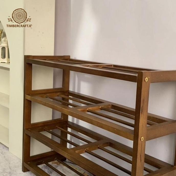 Rak Sepatu Kayu | Wooden Shoe Rack