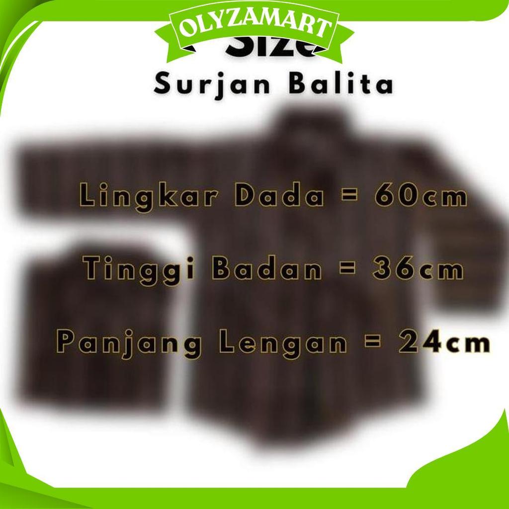 Baju Surjan Kutubaru Kebaya Lurik Balita Coklat Hitam GBM Terbaru