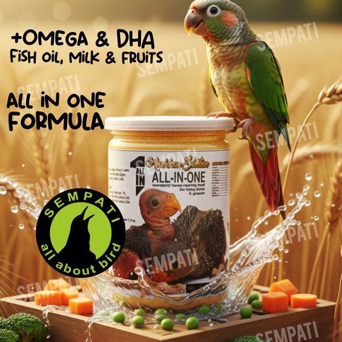 SEMPATI Hand Feeding Hf American Selection Ams All In One Hand Rearing 400gr Feed For Baby Bird Grow