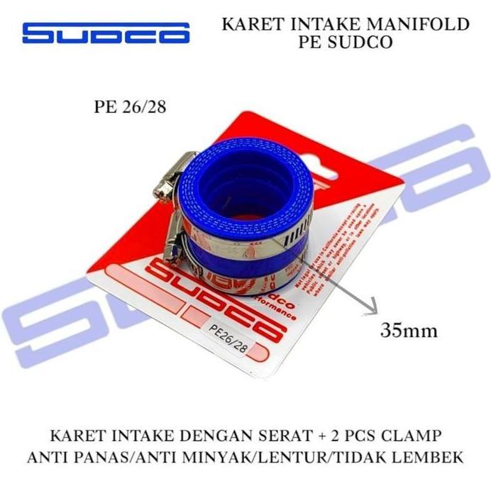 KARET INTAKE ORI ANTI PANAS ANTI MINYAK PE KARBU STANDARD 24 26 28 BAUT SAMBUNGAN THROTTLE TROTEL TR