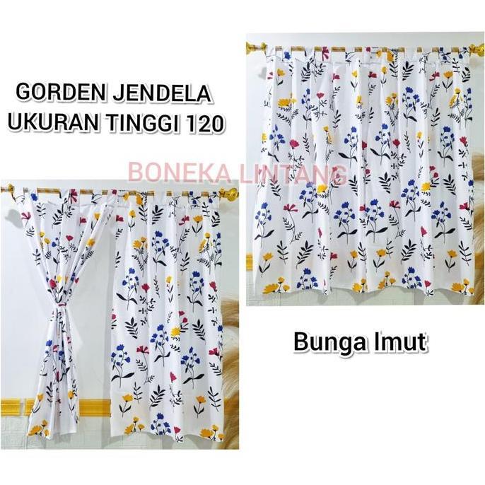Flmy- Gorden Jendela Pendek - Korden Jendela Kamar - Hordeng Jendela Minimalis Kain Katun