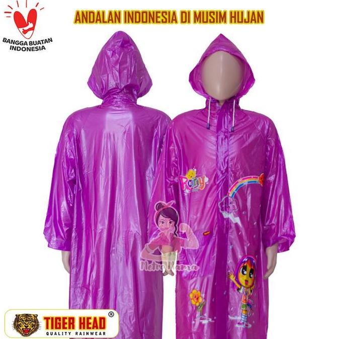 Jas Hujan Ponco Remaja Tiger Head 68265 Original
