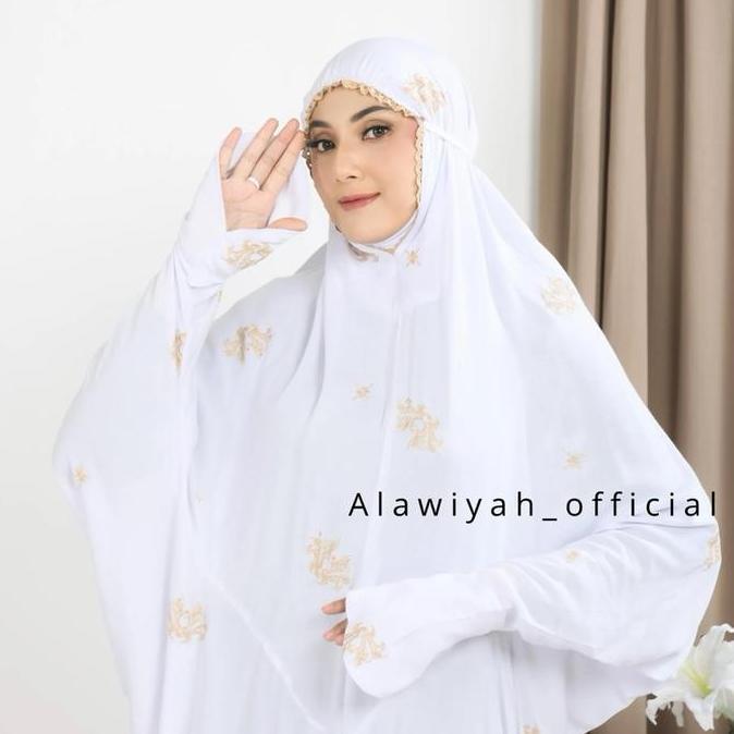 Mukena Dewasa Terusan Full Bordir Mewah