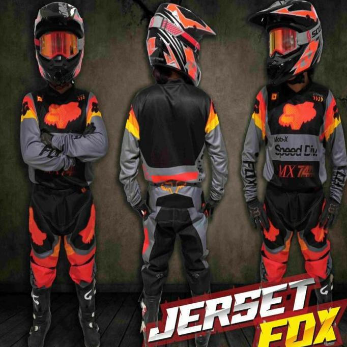 PCJS1 jersey jumbo big size gemuk xxl xxxl 36 38 celana crosser enduro trabas  goggle sepatu cross S
