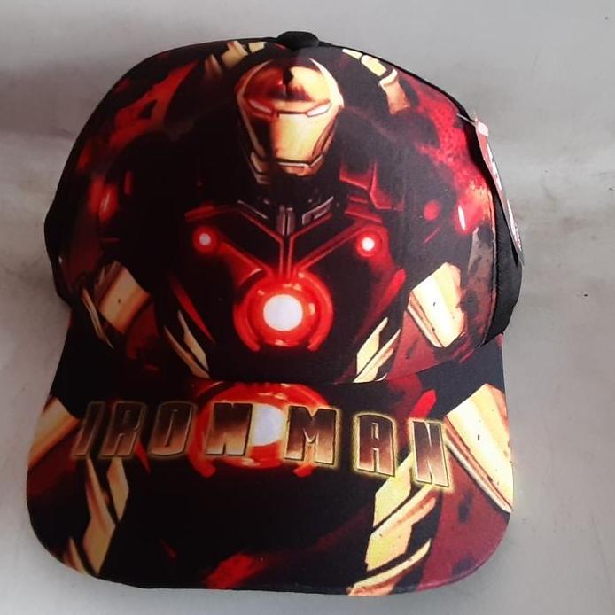 Topi Face Shield Anak Iron Man