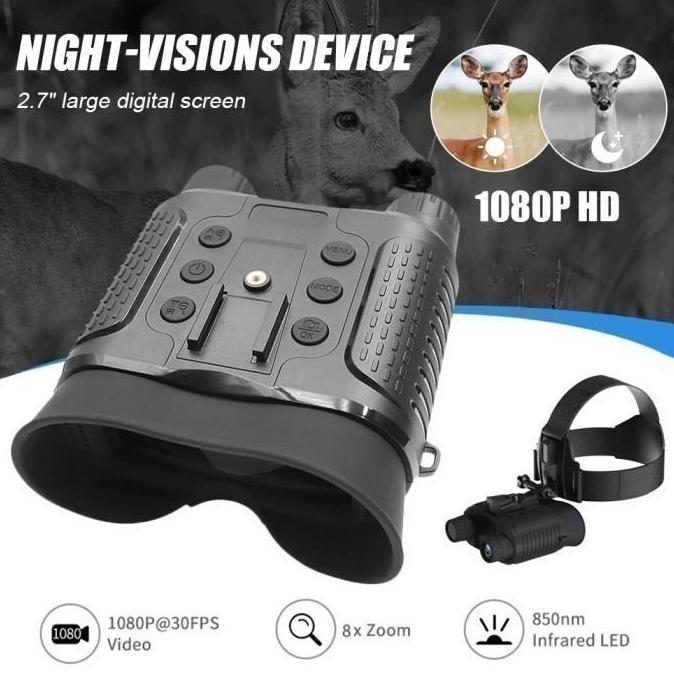 Produk Terbaru Nv8160 - Night Vision Infrared Binoculars 8X Zoom - 1080P Recording