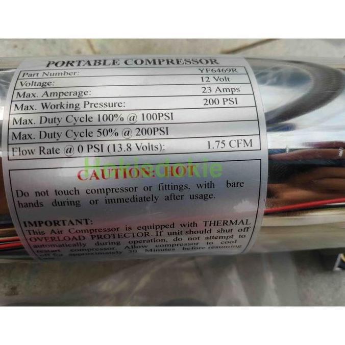 Motor Compressor Air Suspension Telolet  450CC Max 200 PSI 12v 24v