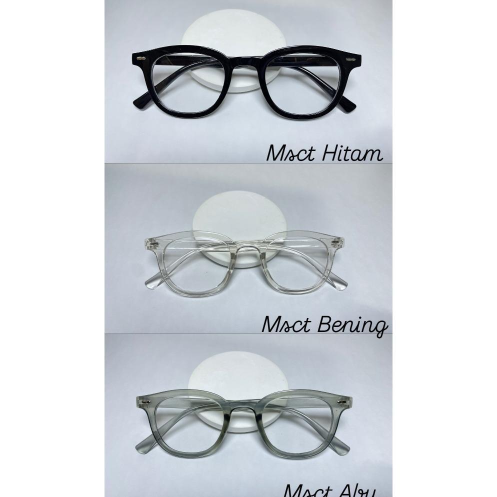 BIG PROMO Kacamata Moscot MSCT Katarsis Fashion Pria Wanita Korea Hitam Bening Oval **