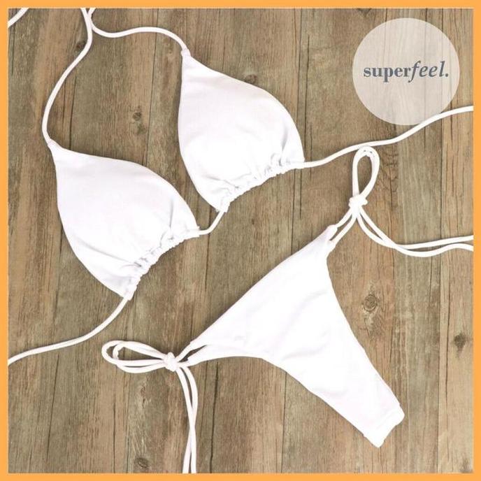 SET BRA CD PREMIUM SET 1 SET CD KOLOR BH DENGAN BUSA CUP DALAMAN KOLOR BEACHWEAR PANTAI WANITA KATUN