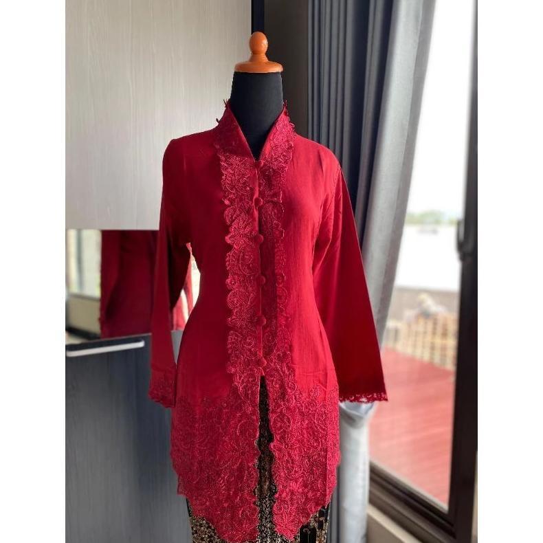 MUWAFFAQMARKET NOZAMSTORE~KEBAYA KARTINI BORDIR SENADA MODERN MOTIF MODEL LIPAT MIKRO PREMIUM/KEBAYA