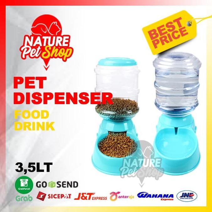 Tempat MAKAN Otomatis Tempat MINUM Otomatis DISPENSER Kucing Anjing SS