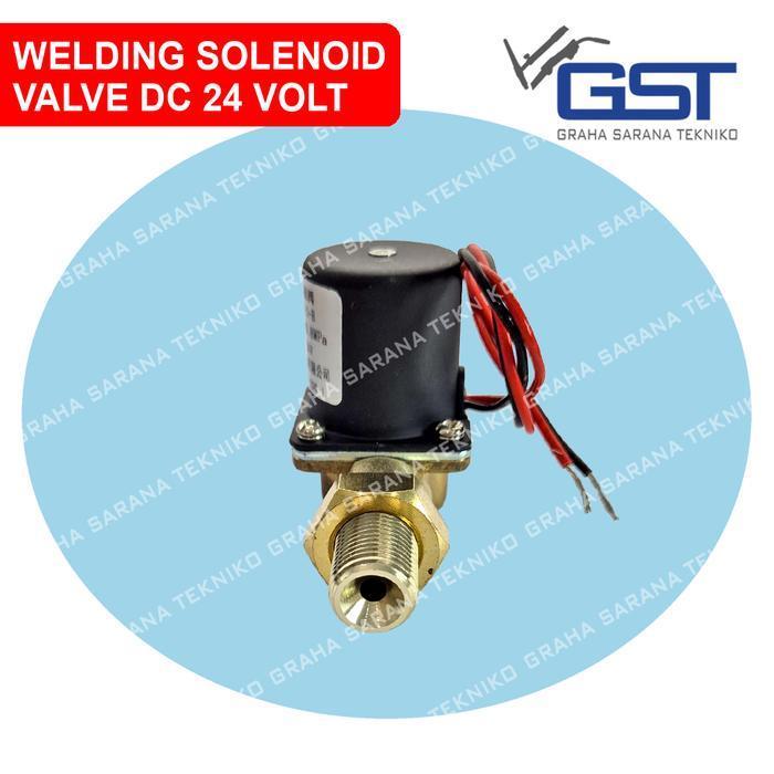 Gst Spare Part Mesin Las Solenoid Valve 24Vdc Ukuran Besar Komponen Elektrik Untuk Mesin Las Origina
