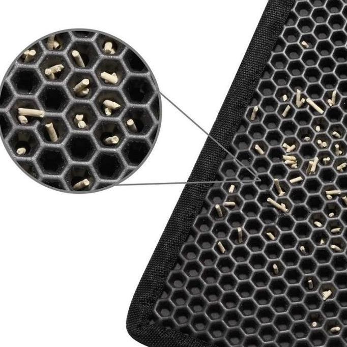 Karpet Pasir Kucing Keset Pasir Kucing Pet Litter Mat Foldable Double Layer EVA 120x70cm Lapisan Gan