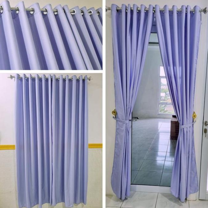 Salotto- Gorden Pintu Minimalis Polos - Hordeng Jendela Tinggi Polos  - Hordeng
