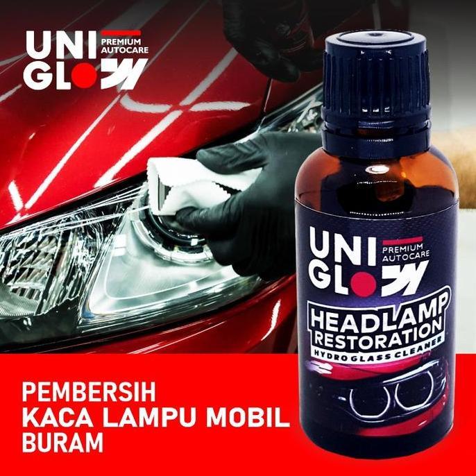 Uniglow Headlamp Restoration - Pembersih Kaca/Mika Lampu Mobil Buram & Kusam Ampuh