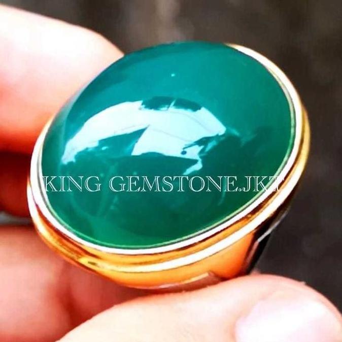 Batu Cincin Pria//Batu Akik Bacan Super Jumbo Super mewah Crystal HQ Termurah Memo SGR