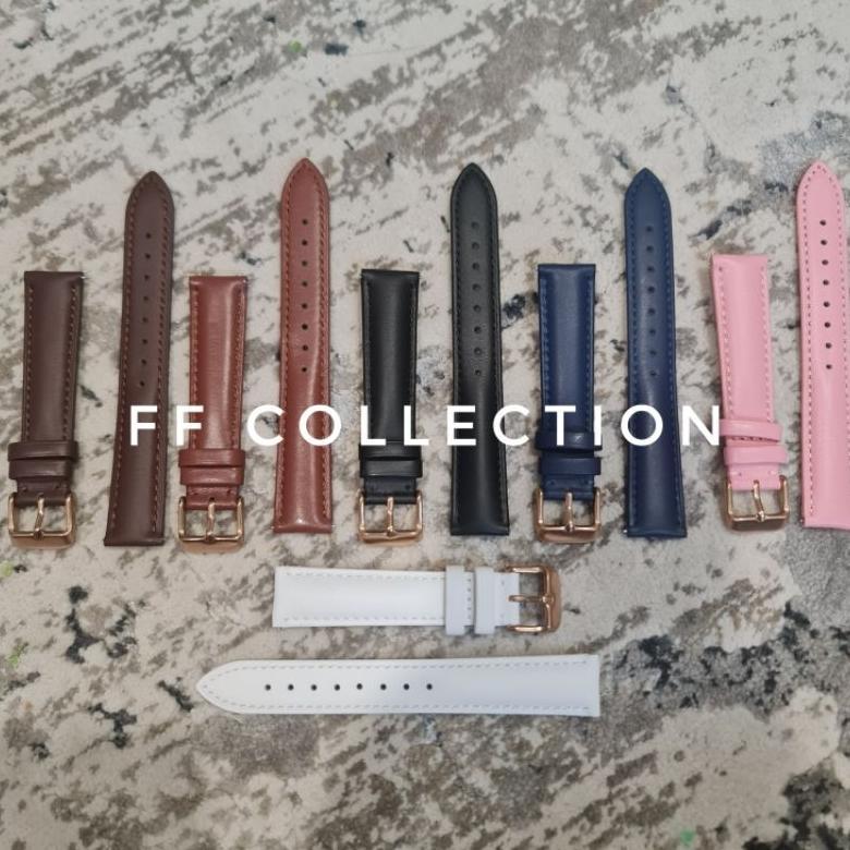 Strap Tali Jam tangan  Fossil Leather Kulit Ukuran 12mm 14mm 16mm 18mm 20mm 22mm  Pin Quick Release 