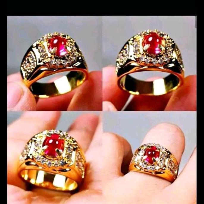 CINCIN BATU AKIK MERAH DELIMA ORIGINAL SIAM BANGKOK ASLI HQ