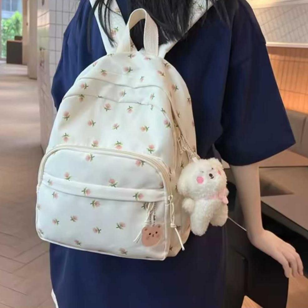 Grade Ori Tas Ransel Sekolah Motif Bunga Anak Perempuan Tk Paud Sd Smp  Gaya Terbaru Tas Sekolah Ana