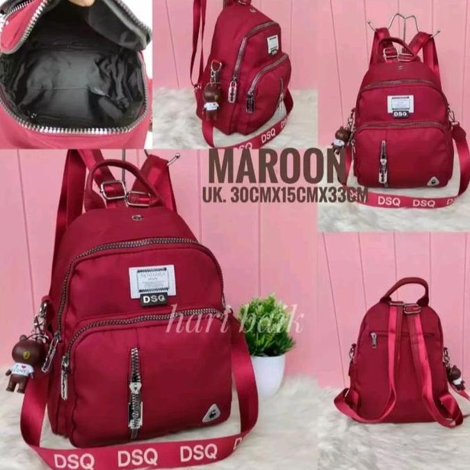 Baggu- Tas Ransel Wanita Dsq Parasut Import Korean Original Terbaru