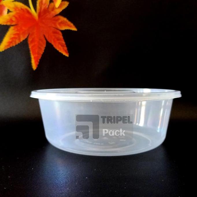 Thinwall Bowl Mangkok Plastik Cup Puding Bulat 650 ml