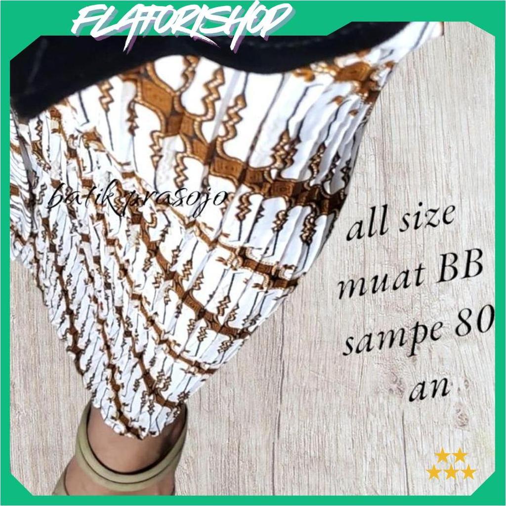 Rok plisket Batik Coklat putih / Rok Kondangan/Rok wisuda BP Promo