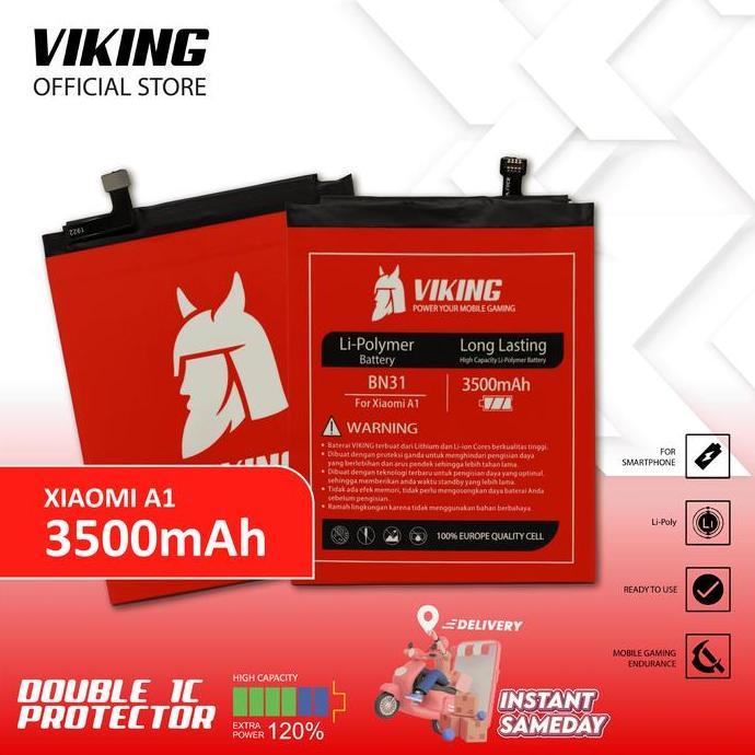 VIKING Baterai Xiaomi Mi A1 - Mi 5X BN31 Double Power