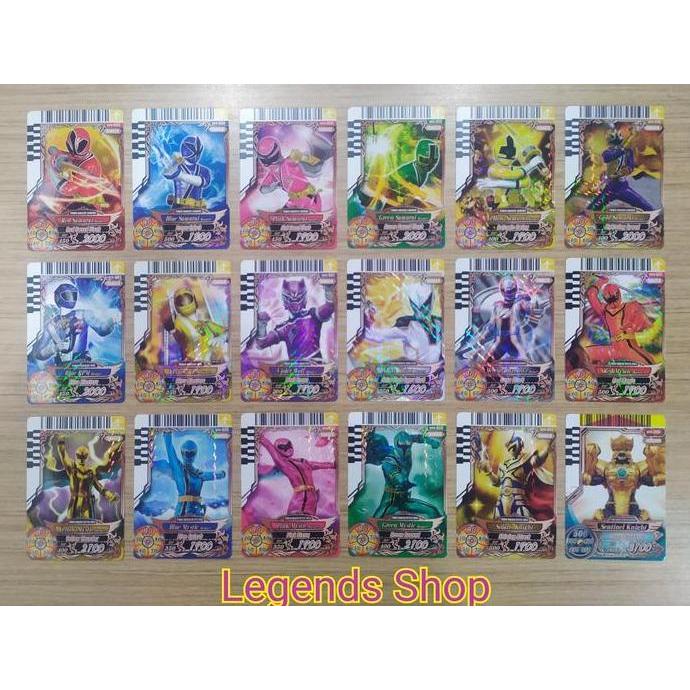 New Kartu Power Rangers Rare Card Battle Megazord Set