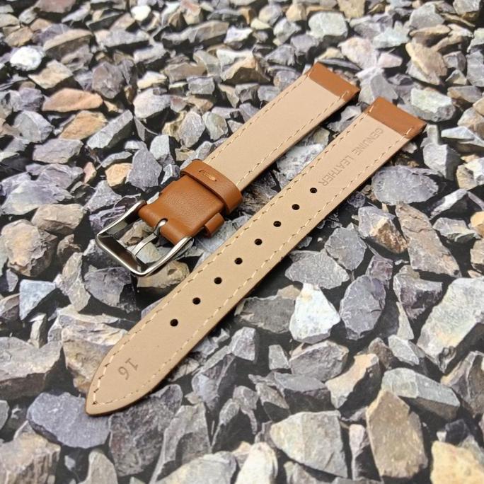 Tali Casio AC Q&Q Tali Jam Tangan Kulit Ukuran 16 mm Kulit Asli