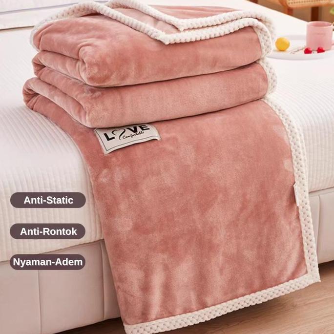 CUCI GUDANG - Selimut Bulu Halus Berkualitas Tinggi - Ukuran 200x230cm