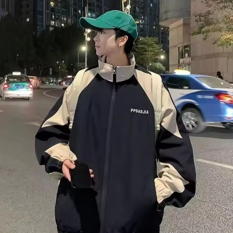 RECOMMENDED JAKET VARSITY COLORBLOCK JAPAN VINTAGE WINDBREAKER /Jaket Jepang Retro Sport 90an JEKET 