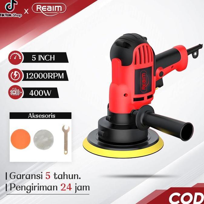 Reaim Mesin Poles Mobil Alat Poles Motor Mesin Polisher Mobil Polisher Machine Alat Poles Cat Mobil 